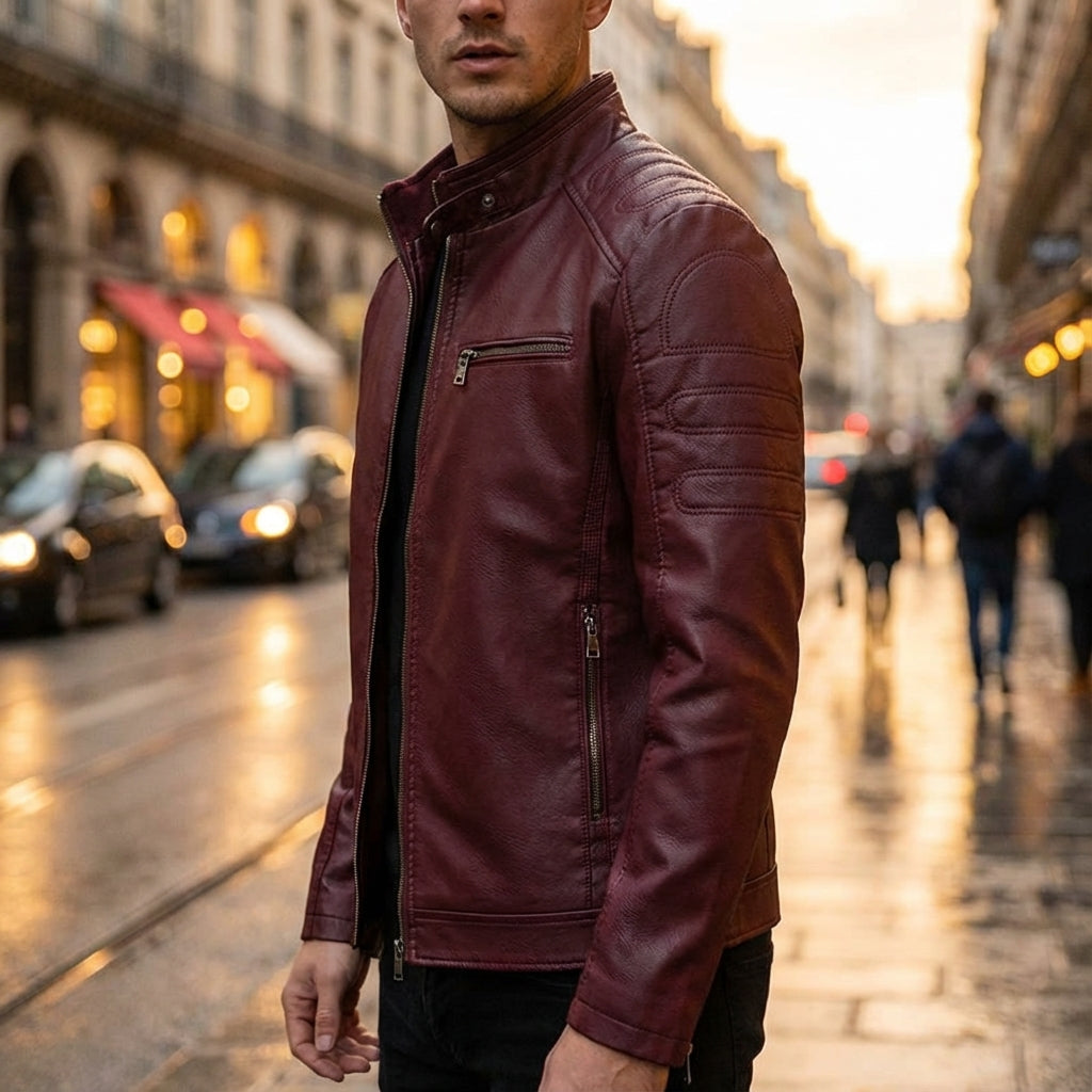 Verona Leather Moto Jacket