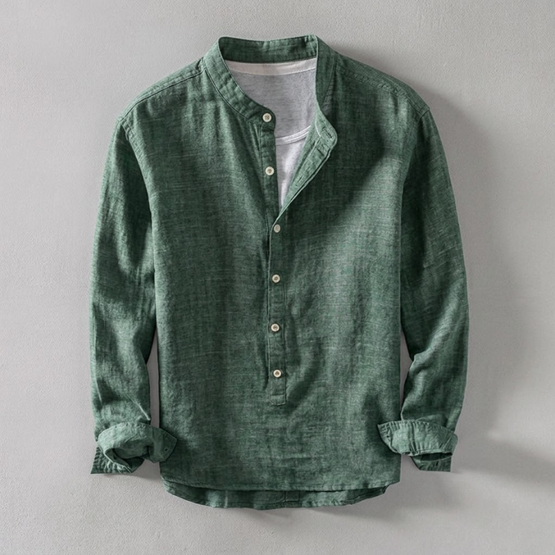 Kyoto Henley Linen Shirt