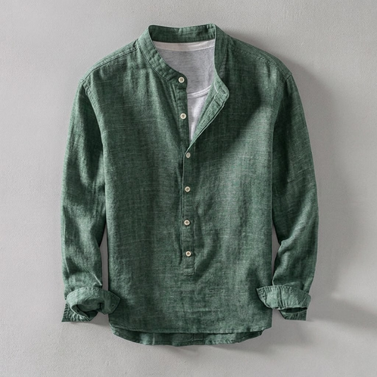 Kyoto Henley Linen Shirt