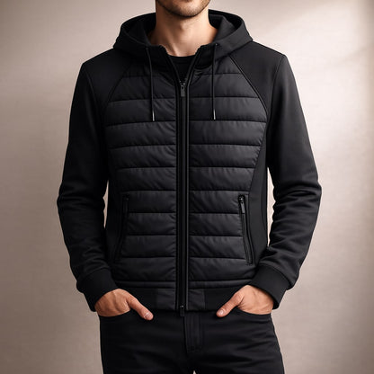 Alpine Quilted Zip Hoodie