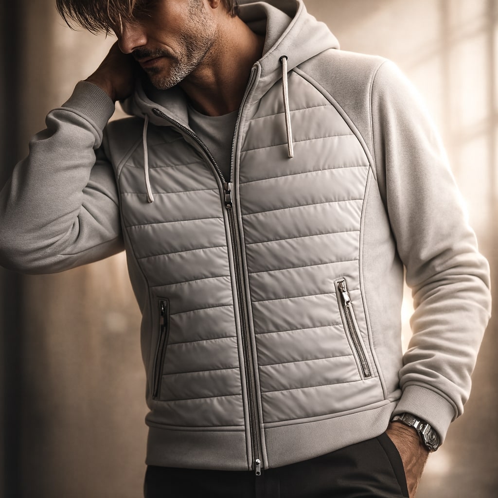 Alpine Quilted Zip Hoodie