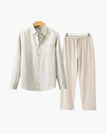 Valissen Lightweight Casual Pure Linen Set