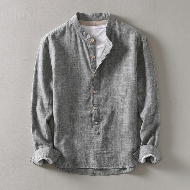 Kyoto Henley Linen Shirt