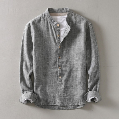 Kyoto Henley Linen Shirt