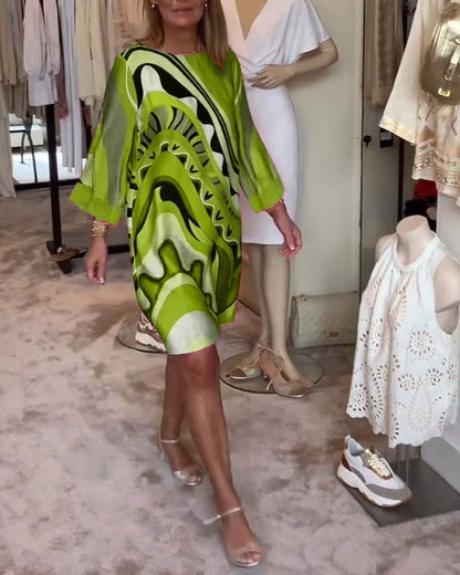 CALLIE™ – Abstract Print Dress