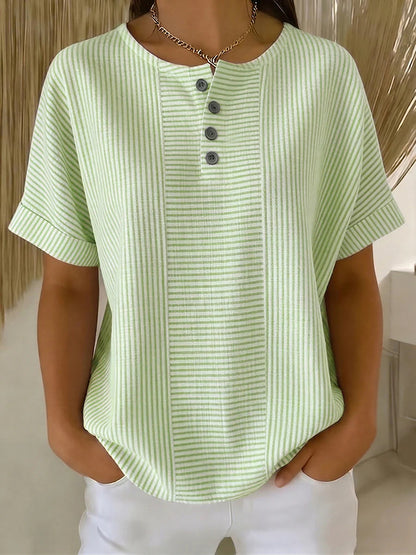 Striped short sleeved T-shirt