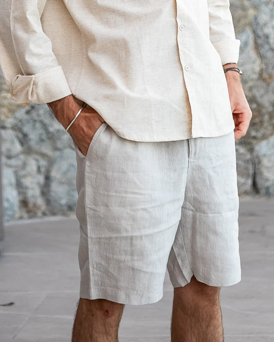 Men's Linen Casual Thin Loose Beach Shorts