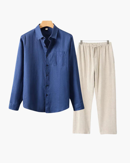 Valissen Lightweight Casual Pure Linen Set