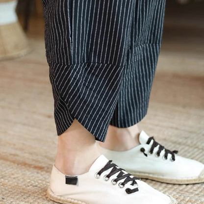Ryker Pinstripe Loose Fit Pants