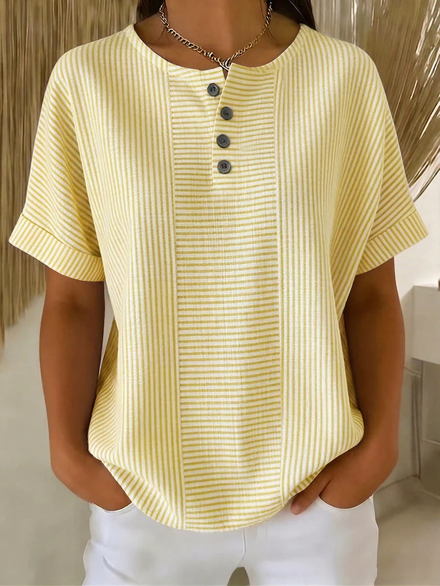 Striped short sleeved T-shirt