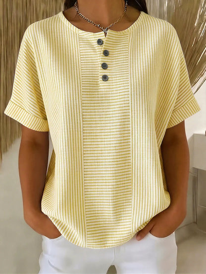 Striped short sleeved T-shirt