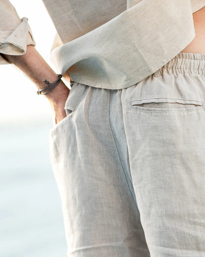 Men's Linen Casual Thin Loose Beach Shorts