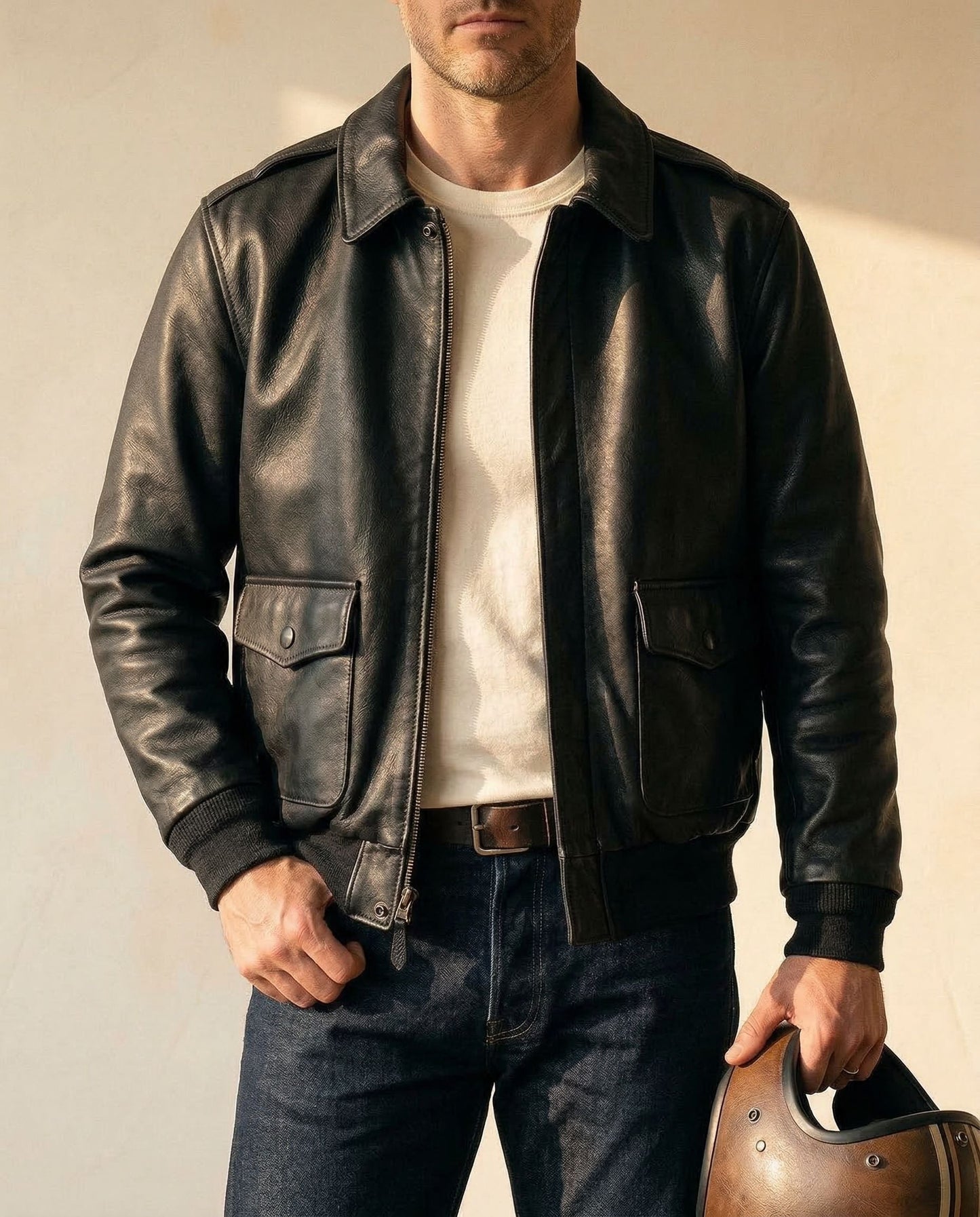 Hudson Aviator Leather Jacket