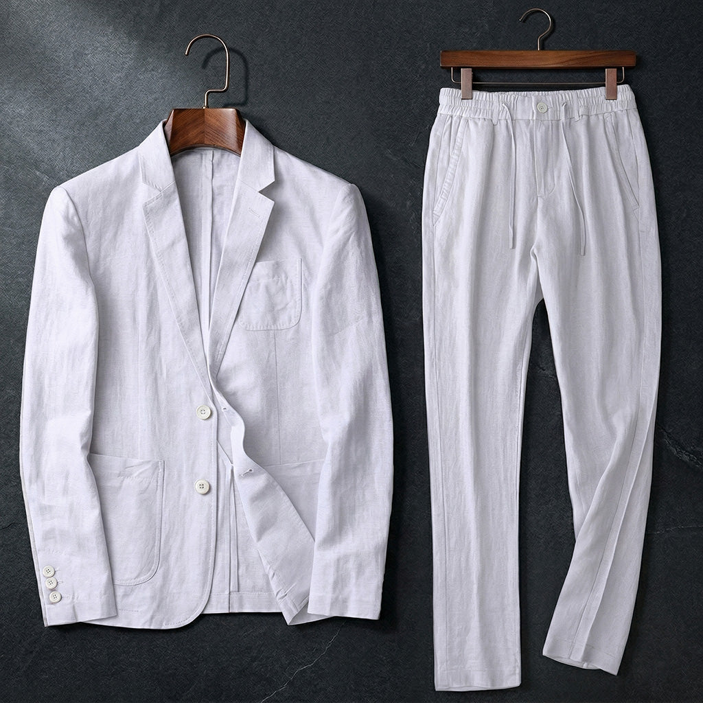 Riviera Linen Cotton Suit
