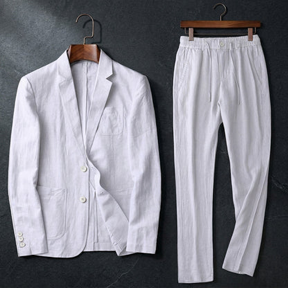 Riviera Linen Cotton Suit