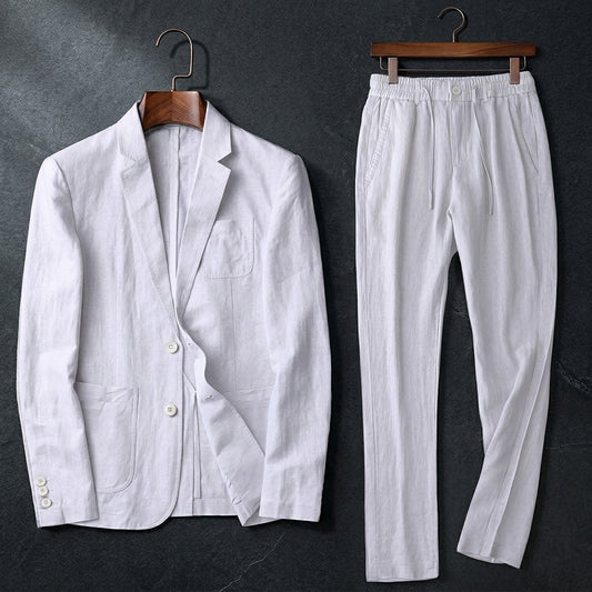 Riviera Linen Cotton Suit