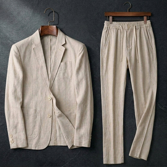Riviera Linen Cotton Suit