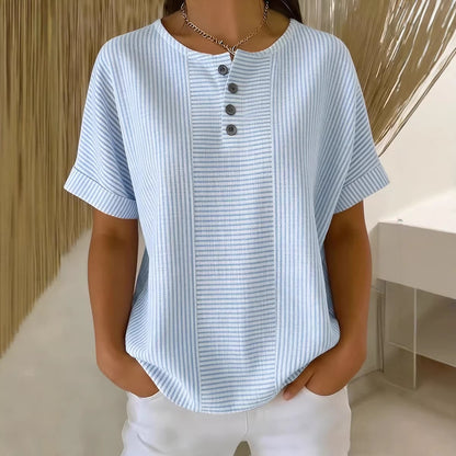 Striped short sleeved T-shirt