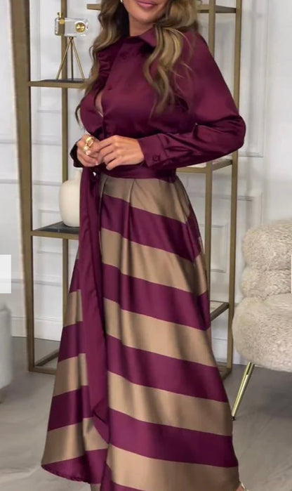 CALISTA™ - Satin Stripe Dress