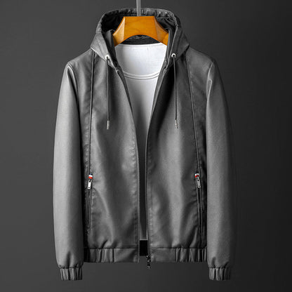 Atlas Hooded Leather Jacket