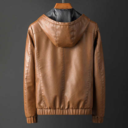 Atlas Hooded Leather Jacket