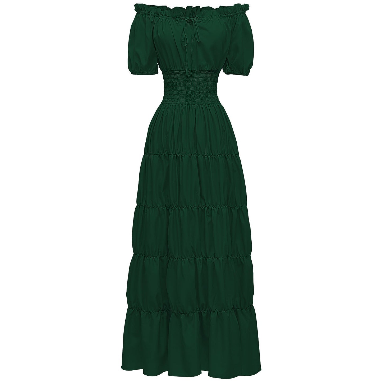 AIZA™ – Classic Corset Long Retro Maxi Dress