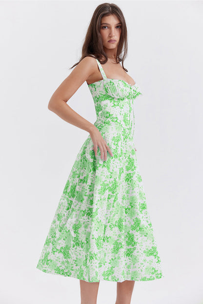 ELENA™ – Chic Corset Milkmaid Dress