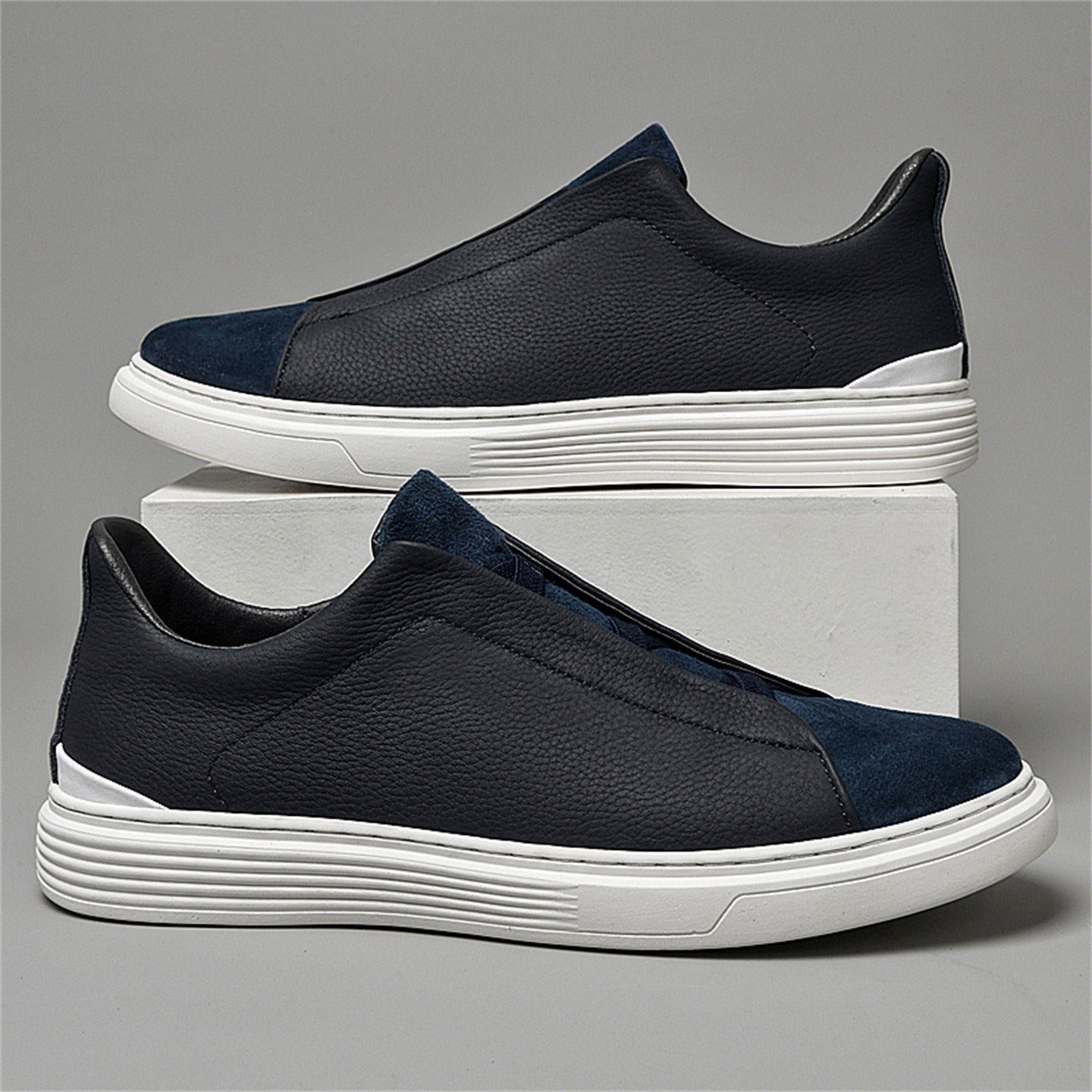 Adriano Leather Suede Sneakers