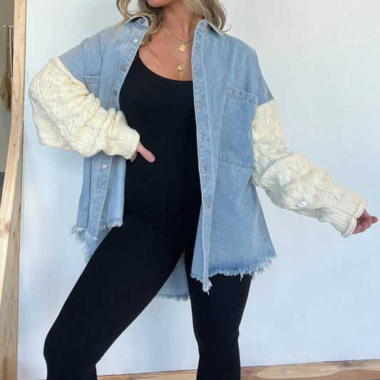 PRIS™ - Vintage Long Sleeve Collared Jacket