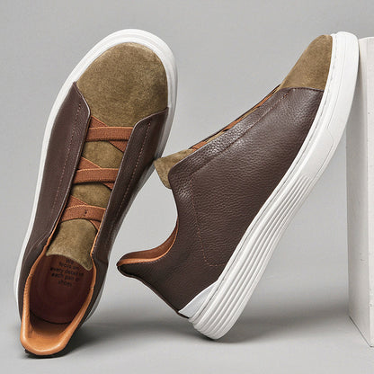 Adriano Leather Suede Sneakers