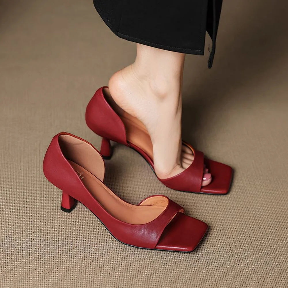 Milan Leather Heels