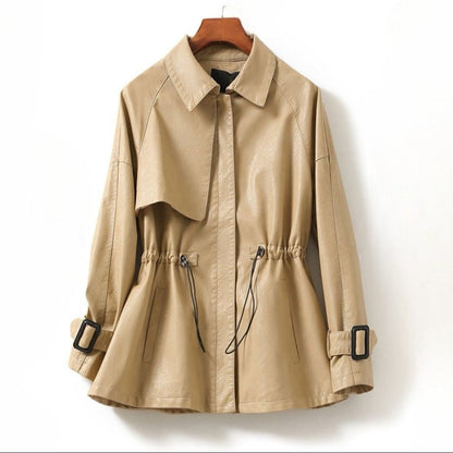 Geneva Cinched Leather Jacket