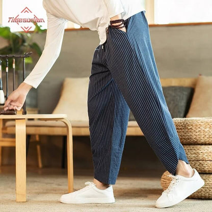 Ryker Pinstripe Loose Fit Pants