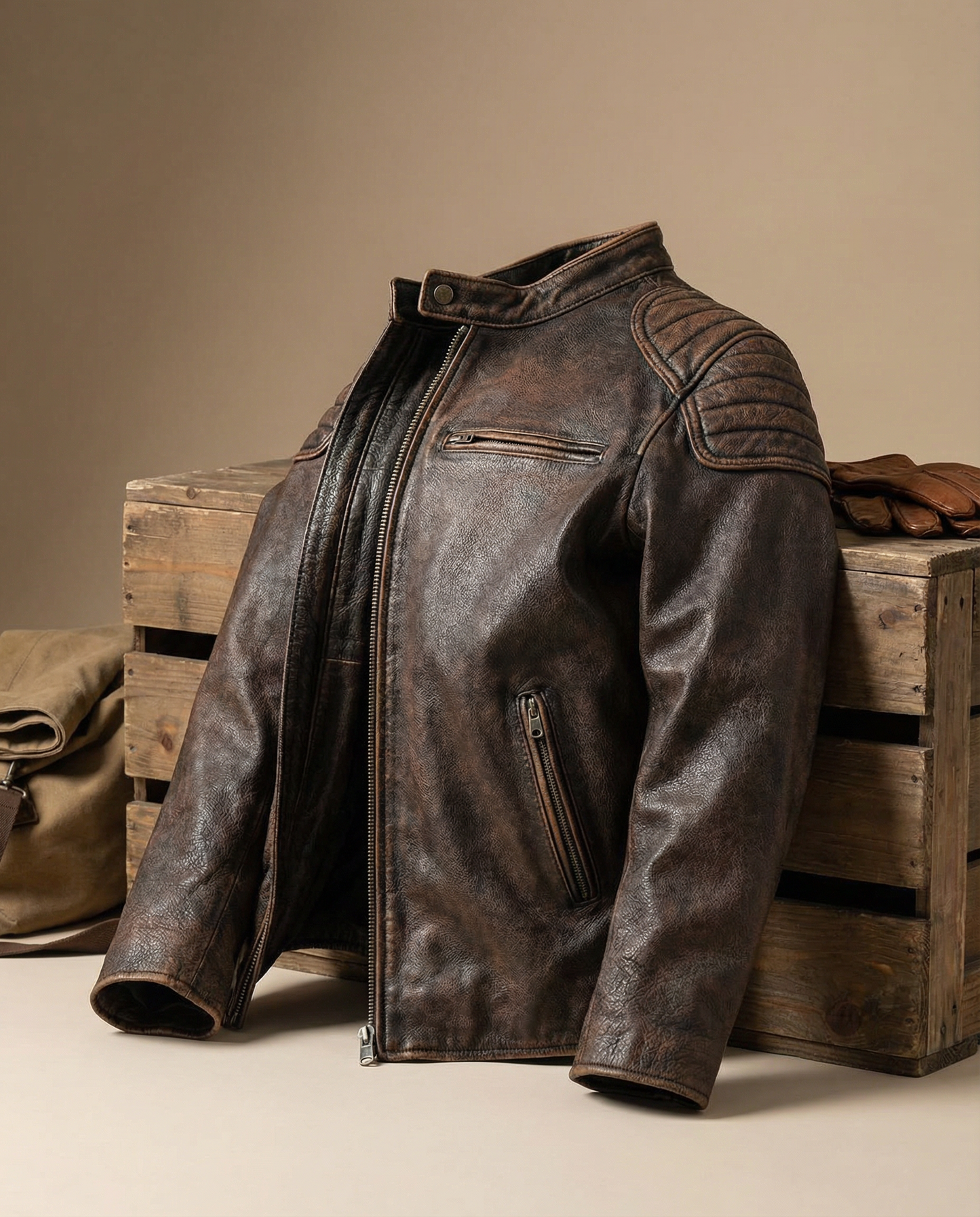 Verona Leather Moto Jacket