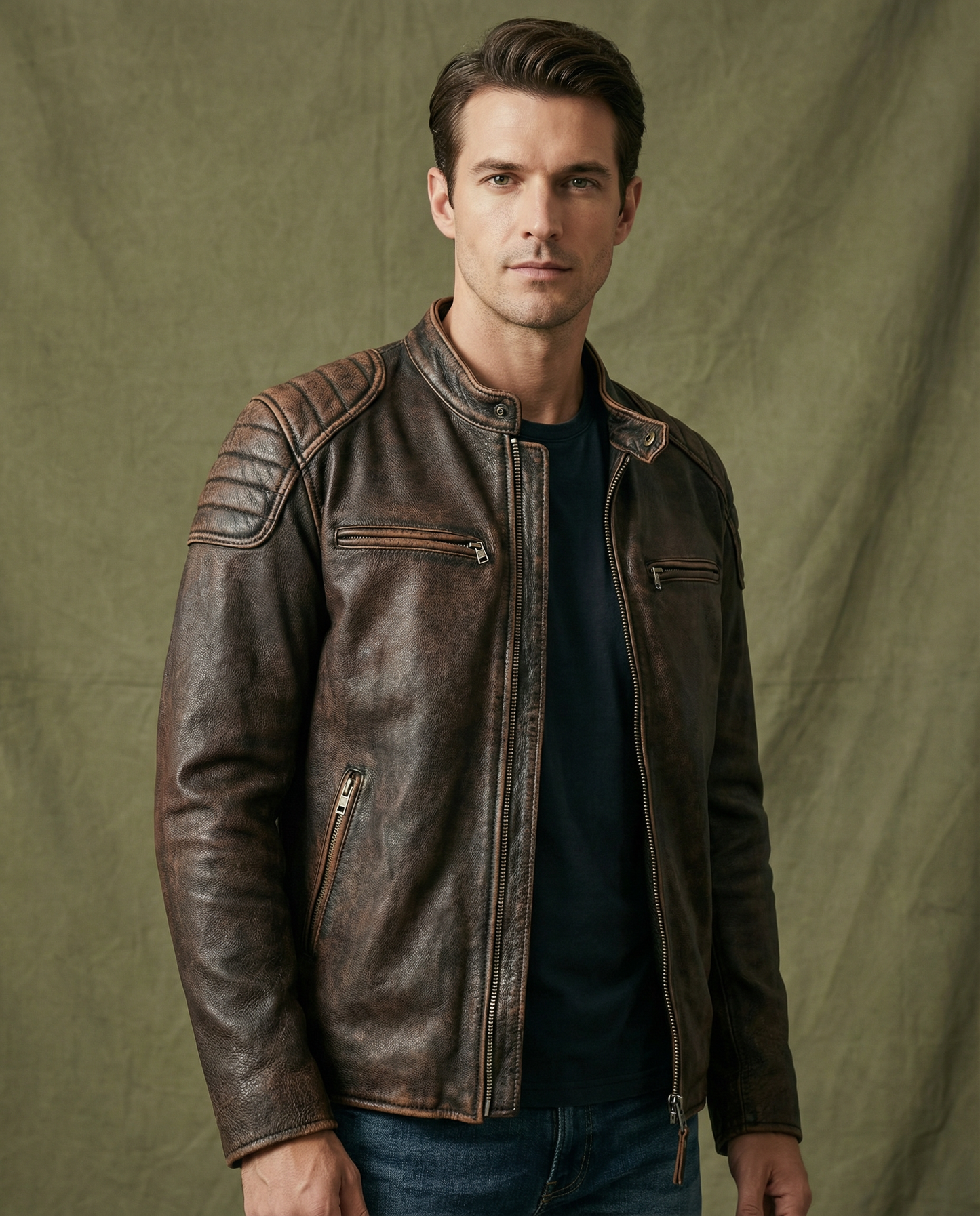 Verona Leather Moto Jacket